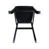 International Concepts X-Back Bar Height Stool, 30" Seat Height, Black S46-6133